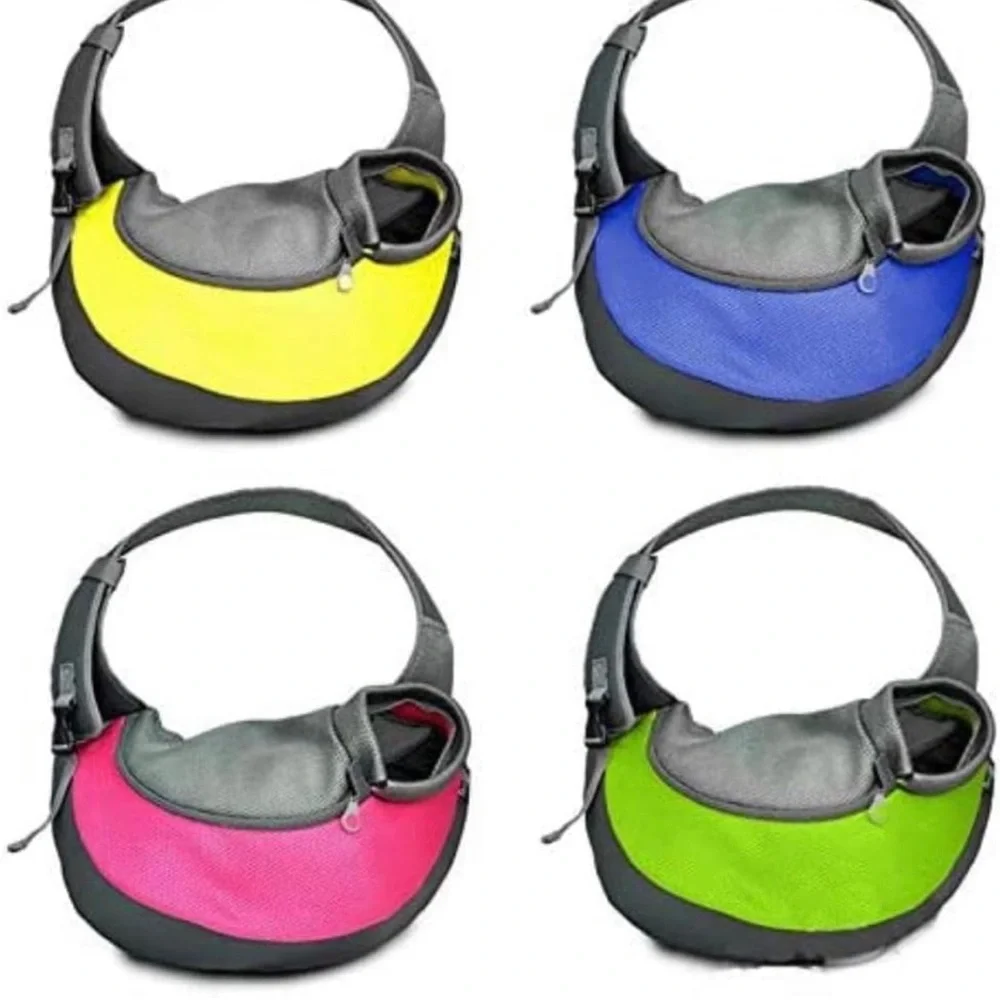 Breathable Mesh Pet Carrier Bag with Sling Shoulder Strap